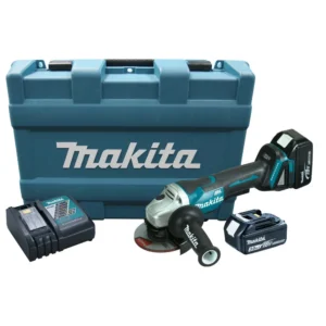 MAKITA ESMERILHADEIRA ANGULAR 4.1/2" À BATERIA 18V COM 2 BATERIA 3,0AH E CARREGADOR - DGA452RFE