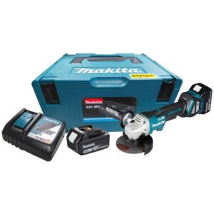 MAKITA ESMERILHADEIRA ANGULAR 5" À BATERIA 18V COM 2 BATERIAS 5,0AH E CARREGADOR - DGA517RTJ