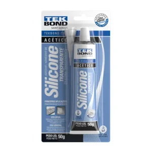 TEK BOND ADESIVO DE SILICONE ACÉTICO TRANSPARENTE - 50G